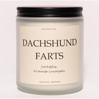 Dachshund Gifts For Women, Dachshund Decor, Weiner Dog Gifts For Women - Lavender & Eucalyptus, Crafted By Natural Soy Wax & Natural Essential Oils, 7Oz