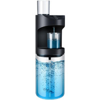 Automatic Mouthwash Dispenser, 19.35Oz Touchless Electric Wall-Mounted & Countertop, Rechargeable Mouth Wash Dispensers For Bathroom With Magnetic Cups For Kids & Adults, Black