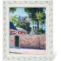 Folkor Ornate Frame For 16X24 Canvas Art Prints Oil Paintings, 3    Wide Diy Wood Canvas Frame For Landscape Portrait Fine Art, No Backboard & Cover, White Open Back Picture Frame For Home Office Decor