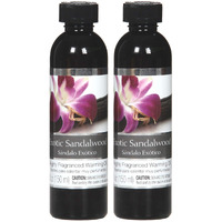 Hosley's Set Of 2, 5 Oz Exotic Sandalwood Fragrance Warming Oils. Ideal Gift For Weddings, Spa, Reiki, Meditation, Bathroom Settings. P1