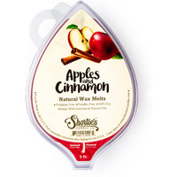 Shortie's Candle Company Apples & Cinnamon Natural Soy Wax Melts - 1 Highly Scented 3 Oz. Bar - Made With 100% Soy And Essential Fragrance Oils - Phthalate & Paraffin Free, Vegan, Non-Toxic
