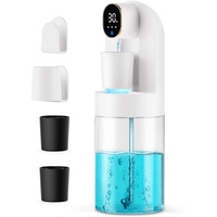 Automatic Mouthwash Dispenser For Bathroom, Bathroom Accessories 21.12 Oz(600 Ml) Touchless Smart Mouth Wash Dispenser With 4 Magnetic Cups &4 Dispensing Levels, Suitable For All Age Groups(White)