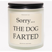 Sorry The Dog Farted Candle, Gifts For Dog Lovers, Doggy Candle, Pooch Mom Gifts For Women - Lavender & Eucalyptus, Crafted By Natural Soy Wax & Natural Essential Oils, 7Oz