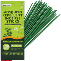 120 Pcs Mosquito Repellent Incense Sticks Outdoor Patio - Deet Free - Lemongrass Oil - Natural Citronella Incense Sticks For Camping, Patio, Hiking,Etc