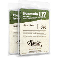 Shortie's Candle Company Pure Jasmine Wax Melts Multi Pack - 2 Highly Scented 3 Oz. Bars (6 Oz. Total) - Made With Essential & Natural Oils - Flower & Floral Air Freshener Cubes Collection