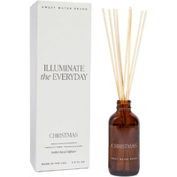 Sweet Water Decor Christmas Reed Diffuser Set - Christmas Scented Reed Diffuser W/Fresh Cut Trees And Orange Scent - Reed Diffusers For Home With Long Lasting Fragrance - Non-Toxic Oil Reed Diffuser