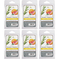 Hosley Set Of 6 Rosemary Grapefruit Scented Wax Cubes/Melts - 2.5 Oz Each. Hand Poured Wax Infused With Essential Oils. Bulk Buy. Ideal For Weddings, Spa, Reiki, Meditation Settings