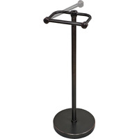 Rarxtr Toilet Paper Holder Stand, Post Pivoting Design Free Standing Toilet Paper Holder, Sus304 Stainless Steel Toilet Paper Roll Holder, Heavy Stable Base (Oil Rubbed Bronze)