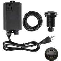 Garbage Disposal Air Switch Kit Sink Top Waste Disposal Stainless Steel Oil Rubbed Bronze On/Off Air Button Food And Waste Disposals Part By Etoolcity