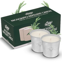 Murphy's Naturals Mosquito Repellent Candle Refills For Outdoor Patio, Deet-Free, Plant-Based Essential Oils, Soy & Beeswax Blend, 9Oz Refills, 2-Pack