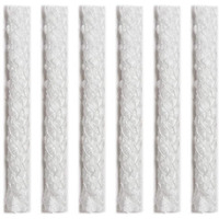 Firefly Fuel Fiberglass Tiki Torch Wicks - 6 Pack, Long-Lasting Planet-Friendly Wick For Tiki Torches, Oil Lamps, & Langers - Durable Replacement Wick Set 1/2-Inch X 6-Inches