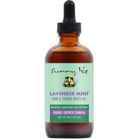 Sunny Isle Lavender Mint Hair And Strong Roots Oil 4Oz | Infused With Jamaican Black Castor Oil And Biotin | Strengthen And Nourish Hair Follicles | Dry Scalp, Split Ends | Double Growth Formula