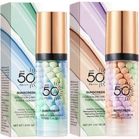 Hydrating Face Primer For Makeup, One Step Color Corrector Isolation Cream, Makeup Primer For Face, Skin Tone Correcting Oil-Control, Long Lasting Foundation (Primer 02+03, 80G)