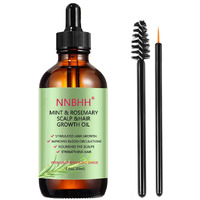 Nnbhh Rosemary Hair Growth Oil - Natural Essential Oil For Scalp Care, Thicker & Fuller Hair, Nourishing & Strengthening, 100% Pure & Organic For Dry Scalp, Frizz Control & Split Ends