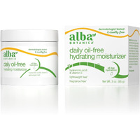 Alba Botanica Hawaiian Aloe And Green Tea Oil Free Skin Moisturizer - 3 Oz (Pack Of 2)