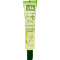 Via Natural Ultra Care Jojoba Oil Concentrated Natural Oil 1.5Oz - Imparts Strength To Hair Strands Nourishes Hair To Combat Breakage & Shedding - 3 Pack