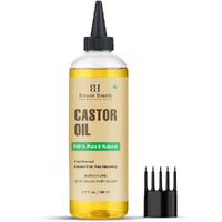 Botanic Hearth Castor Oil | 100% Pure & Natural, Cold Pressed, Hexane Free, Fast Absorbing | Moisturizing Oil For Hair, Scalp, Skin, Nails | 6.7 Fl Oz / 198 Ml