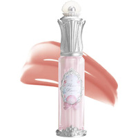 Flower Knows Shell's Jewel Nourishing Lip Glaze - Pinky Apricot Tint,Multidimensional Shimmer,Lip Oil Care & Gloss Shine,All-Day Hydration, Soft & Glistening Lips,0.16 Fl. Oz(P01 Champagne Pearl)