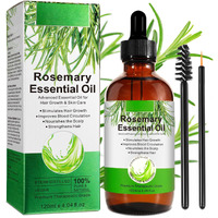 Rosemary Oil For Hair Growth, 4Fl Oz Pure Rosemary Essential Oils Repair Dry Damaged Hair, Nourishing Scalp, For Skin Care And Aromatherapy
