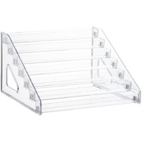 Pero Pero Nail Polish Organizer Acrylic Display Rack For Nail Polish Holder Sunglasses Organizer Essential Oils Holder Clear Eyeglasses Display Case Makeup Organizer
