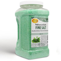 Spa Redi - Detox Foot Soak Pedicure And Bath Fine Salt, Green Tea, 128 Oz - Made With Dead Sea Salts, Argan Oil, Coconut Oil, And Essential Oil - Hydrates, Softens And Moisturizes
