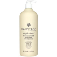 Hairitage Length Check Biotin Shampoo With Jamaican Black Castor Oil - Thickening + Volumizing - Sulfate Free + Color Safe + Vegan - Hydrating Repair Shampoo For Thinning Hair 21 Oz.