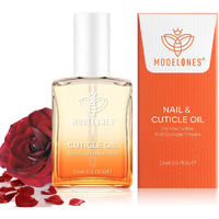Modelones Cuticle Oil For Nails Rose Nail Oil For Growth And Strength Nail Growth Oil Cuticle Care Quick Dry Nail Care Moisturize And Strengthen Damaged Nails 15Ml 0.5Fl Oz