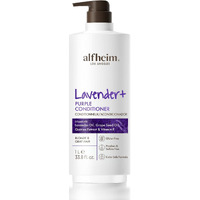 Alfheim Lavender+ Purple Conditioner | Neutralize Yellowing & Brass Tones | Sulfate-Free, Color-Safe Formula For Highlighted, Silver & Blonde Hair | Inflused With Lavender & Grape Seed Oil | 33.8 Oz