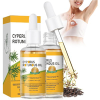 Cyprus Rotundus Oil, 2 Pcs Cyperus Rotundus Oil For Hair Removal 100% Natural Cyprus Oil With Dropper, Reduces Hair Growth, Soothes Skin Care For Men & Women, 2.1 Fl Oz