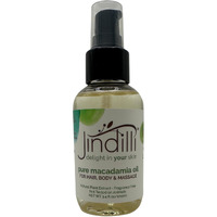 Jindilli Pure Macadamia Oil-Australian Cold-Pressed Refined, Filtered, All-Natural, Cruelty-Free-Travel Moisturizer For Hair, Skin, Nails, Massag-Sensitive Skin, Eczema, Rosacea And Psoriasis-3.4 Oz