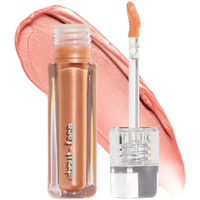 About-Face Light Lock Lip Gloss Such Great Heights - Non-Sticky, High-Shine Lip Oil Gloss With Coconut Oil, Peppermint & Lavender - Vegan, Cruelty-Free, Clean Beauty - 0.21 Oz (Shimmering Pale Peach)