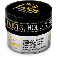 Lux Collection Easy Locs For Twists Locs Braids With Castor Oil, Keratin, Biotin, And Olive Oil - Naturally Derived, Extreme Holding, Shine Booster, Frizz Free, 10.58 Ounce, Easylocs