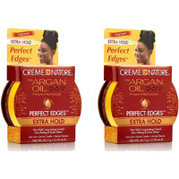 Creme Of Nature Argan Oil Perfect Edges Extra Hold 2.25 Ounce (66Ml) (2 Pack)