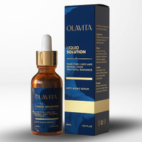 Original Olavita Liquid Solution Anti-Aging Face Serum - Reduces Fine Lines, Wrinkles & Dark Spots - Supports Collagen Production, Balances Oils & Improves Skin Elasticity For Radiant, Even Skin Tone
