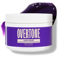 Overtone Color Depositing Semi-Permanent Hair Dye Conditioner - 8 Oz For Natural & Color-Treated Hair, Moisturizing Shea Butter & Coconut Oil - Vegan & Cruelty-Free, Vivid Violet
