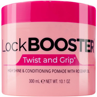 Style Factor Lock Booster Twist & Grip Braid Gel (10.1 Oz.) With Rosehip Oil- Strong Hold, Flake-Free, Frizz-Free Hair Braiding Gel For Defined & Long-Lasting Twists, Locs & Braids