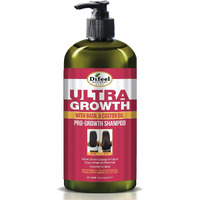 Difeel Ultra Growth Shampoo With Basil & Castor Oil - 33.8 Oz, Sulfate-Free For Promoting Hair Growth