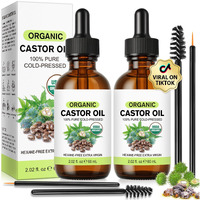 120Ml Jamaican Black Castor Oil For Hair Growth,Castor Oil Cold Pressed Unrefined Glass Bottle,100% Pure Castor Oil For Eyelashes & Face Nourishment & Skin Nail Hydration For Unisex