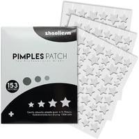 Clear Star Pimple Patches For Face, 153 Count Hydrocolloid Star Acne Patches Invisible, Cute Zit Covers For Face, Spot Stickers With Tea Tree, Salicylic Acid And Cica Oil