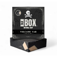 Black Box Usa Made 5Oz Men's Natural Bar Soap Made From Natural Oils - Moisturizing Handmade Cold Process Soap With No Harsh Chemicals Charcoal & Cool Aloe (Volcanic Tar)