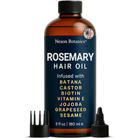 Nexon Botanics Rosemary Oil For Hair Growth 6 Fl Oz - Natural Scalp And Hair Oil With Batana, Castor, Biotin, Vitamin E, Grapeseed, Jojoba, Sesame - Aceite De Romero Y Batana