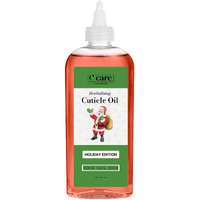 C Care Holiday Edition Cuticle Oil For Nails - Repairs Cuticles Overnight - Moisturizes And Strengthens Nails And Cuticles - Dropper & Brush Included - 8Oz