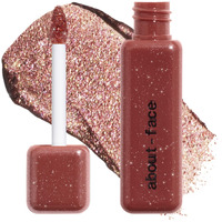 About-Face Fractal Glitter Eye Paint Digital Demise - Smudge-Proof, Long-Lasting Liquid Eyeshadow - Intense Sparkle With Mousse Texture - Vegan, Cruelty-Free, Marula Oil Infused - 0.13Oz (Cinnamon)