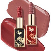 Catkin Moist Lipstick Hydrating High Impact Color Infused With Vitamin E And Avocado Oil Smooth Soft Texture Long Lasting Glow + Matte Finish 2Pcs Set 01