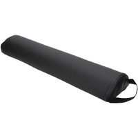 Forpro Premium Half-Round Bolster Pillow For Massage And Yoga, Oil And Stain-Resistant, 6   W X 3"" H X 26   L, Black