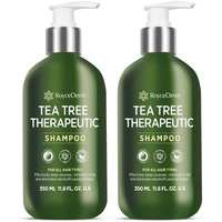 Roycederm Tea Tree Antifungal Shampoo: Folliculitis Shampoo For Dry Scalp, Dandruff, And Itchy Scalp - Medicated Clarifying Shampoo With Tea Tree Oil, Paraben & Sulfate Free - 2 Pack