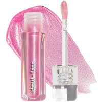 About-Face Light Lock Lip Gloss It's Not You, It's Me - Non-Sticky, High-Shine Lip Oil Gloss With Coconut Oil, Peppermint & Lavender - Vegan, Cruelty-Free, Clean Beauty - 0.21 Oz (Pink Sparkle)