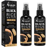 Vedoaid Black Rice Water Spray For Hair Growth - Organic Hair Serum With Castor Oil & Ginger Root - Strengthens, Thickens & Repairs Hair - Hair Loss Treatment For Women & Men - 100Ml/3.2 Fl.Oz (2Pc)