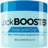 Style Factor Lock Booster Twist & Grip Braid Gel (10.1 Oz.) With Tea Tree Oil- Strong Hold, Flake-Free, Frizz-Free Hair Braiding Gel For Defined & Long-Lasting Twists, Locs & Braids
