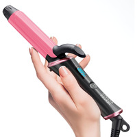 Civeya Travel Curling Iron Dual Voltage(110-240V),1 Inch Mini Curling Iron Travel Size With 5 Adjustable Heat Settings, Ceramic Barrel With Argan Oil Infused, Portable
